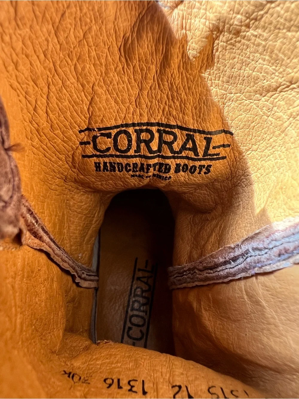 Girls Brown Corral Western Pull-On Boots